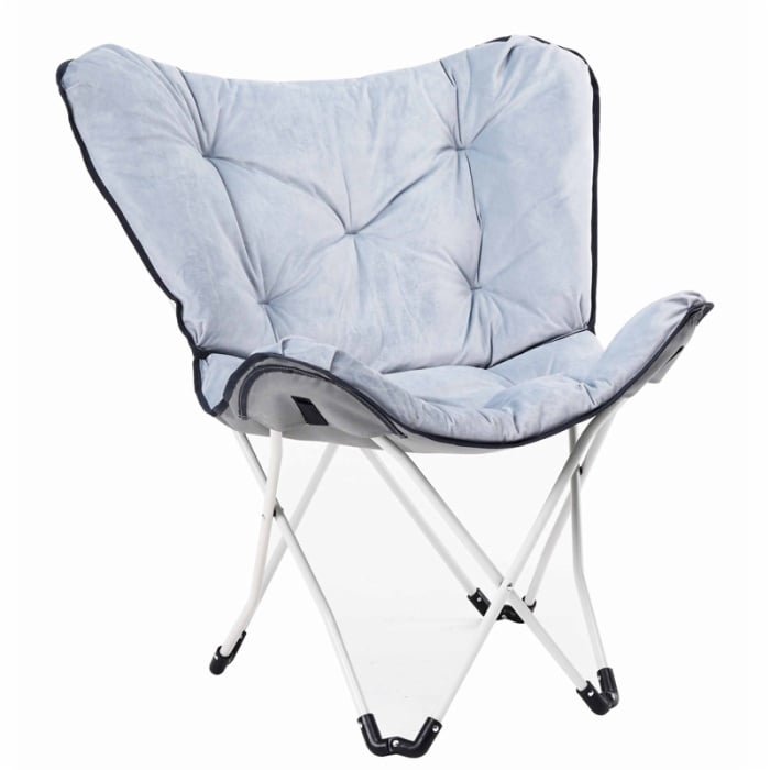 Camping Chair Removable Folding Chair Lazy Sofa Leisure Sun Butterfly Chair