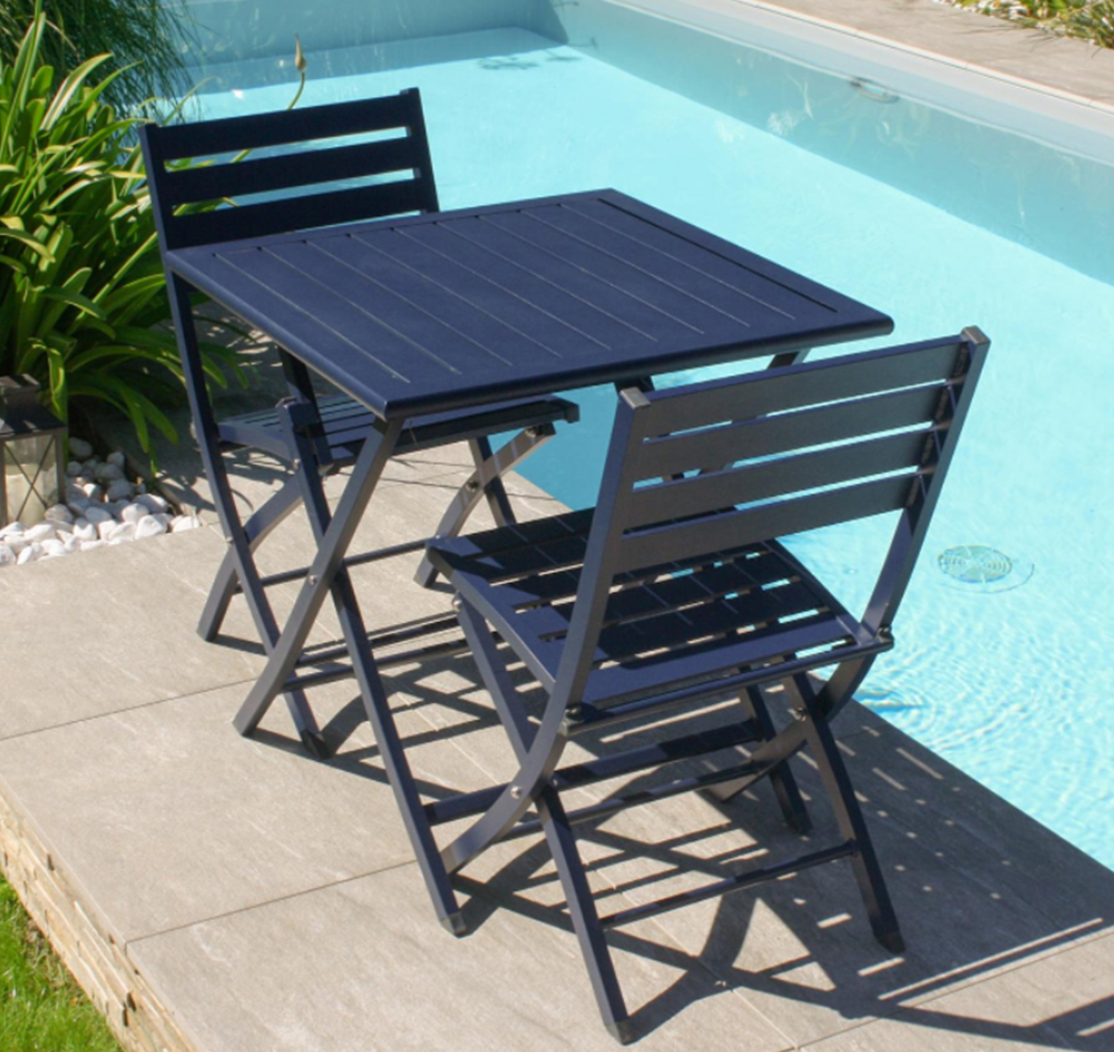 Steel Foldable Outdoor Bistro Set 3002