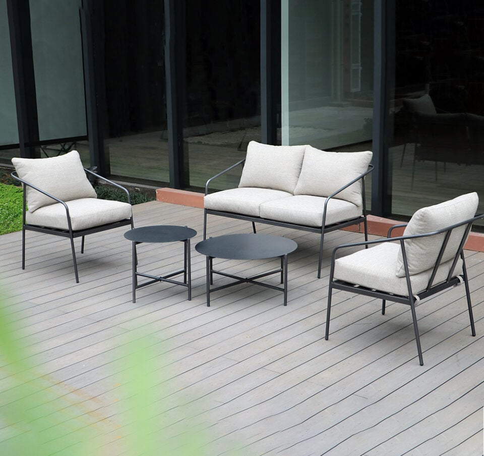 Steel Outdoor KD Sofa Set 2014