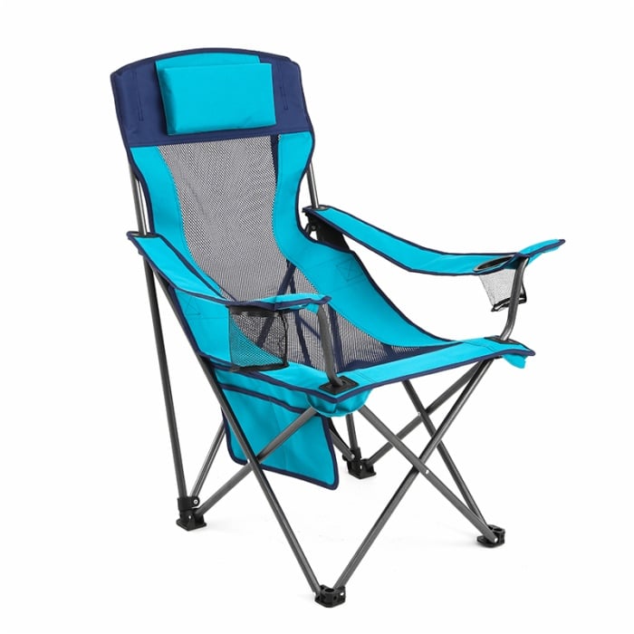 Ultralight Outdoor Portable Camping Metal Chair for Fishing with Cup Holder