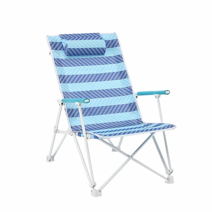 Outdoor Portable and Folding Metal Stable Beach Chair Camping Chair