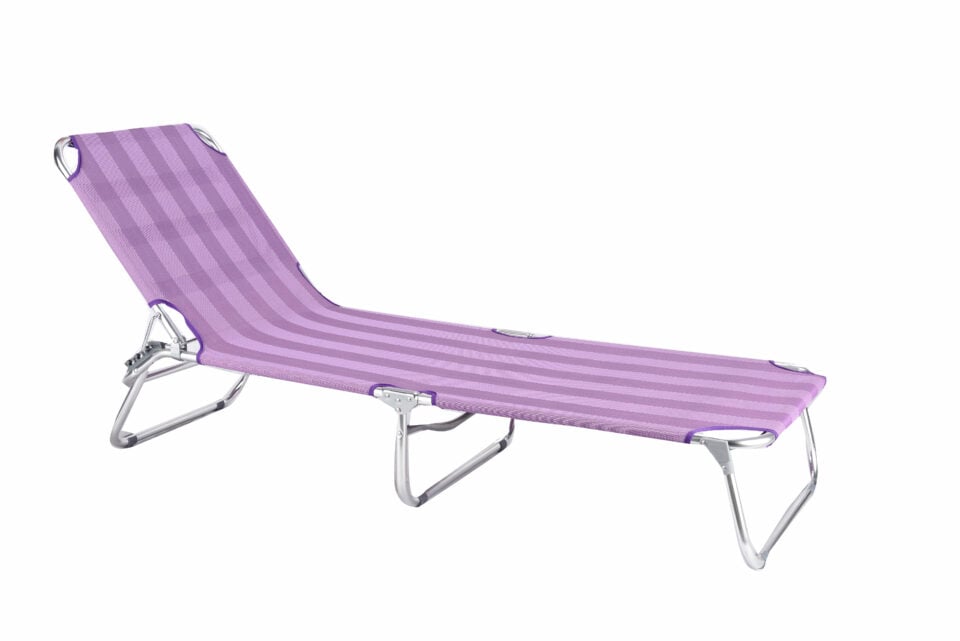 Portable Lightweight Folding Beach Sun Loungers Chaise Chair Bed