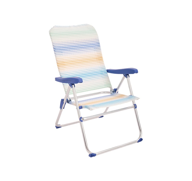 Compact Aluminum Beach Chair with Textilene – Easy Fold & Carry