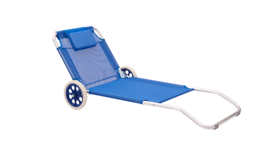 Beach Lounger with Wheels