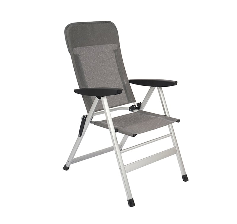 Folding RV Caravan Armrest Chair with Aluminum Frame and 7 Positions