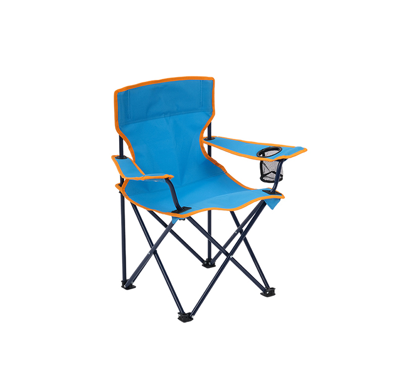 Compact Kids Folding Camping Chair with Side Table – Safety Lock Design, Lightweight for Easy Carry, 125 lbs Capacity, Ideal for Kids & Compact Car Storage