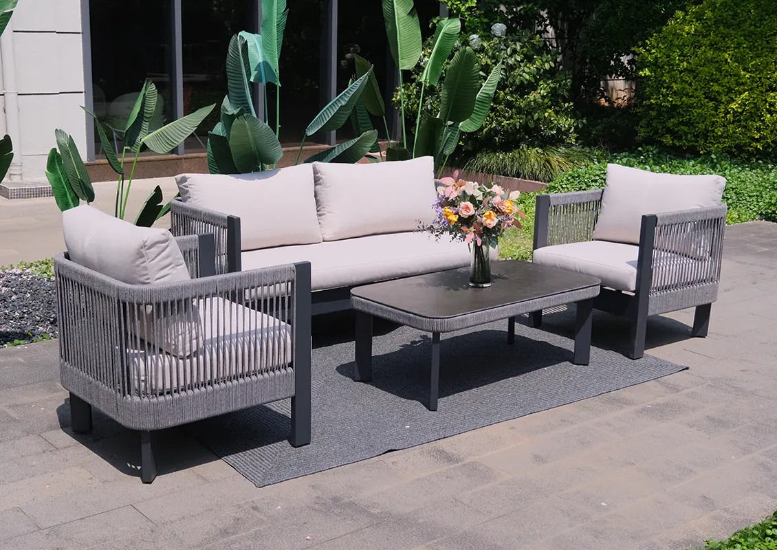 Outdoor Sofa And Lounge Chair Set