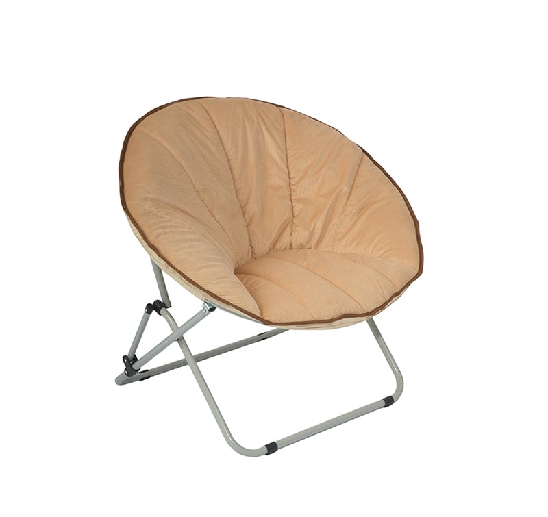 Oversized Saucer Chair with Thick Padding and Folding Lock