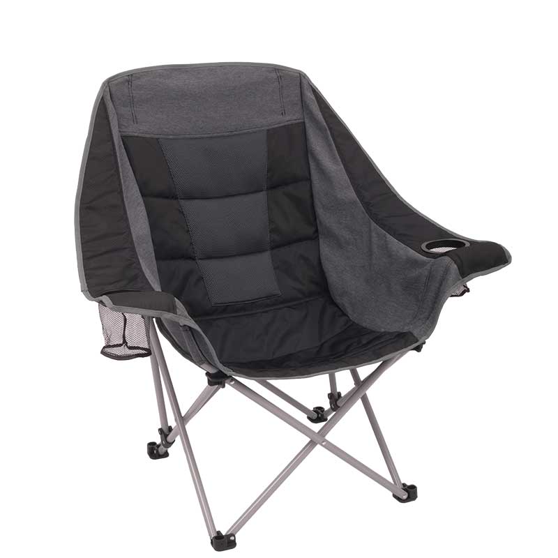 Oversize Padded Moon Leisure Portable Stable Comfortable Folding Chair for Camping