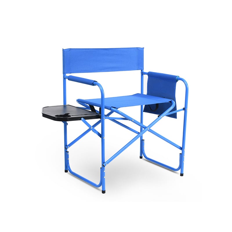 Heavy Duty Outdoor Portable Camping Chair Folding Director Chair with Side Table