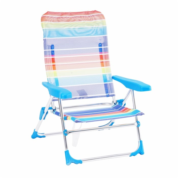 Outdoor Comfortable Aluminium Fishing Chair High Back Camping Folding Beach Chair