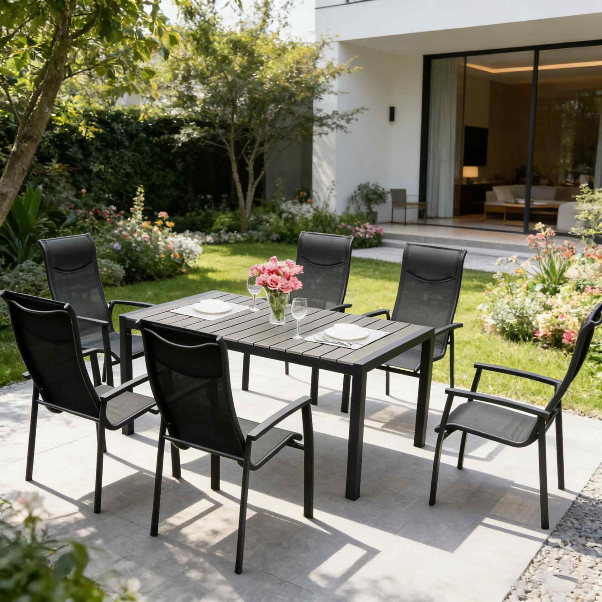 Aluminum Outdoor Dining Set 7PCS 1013A