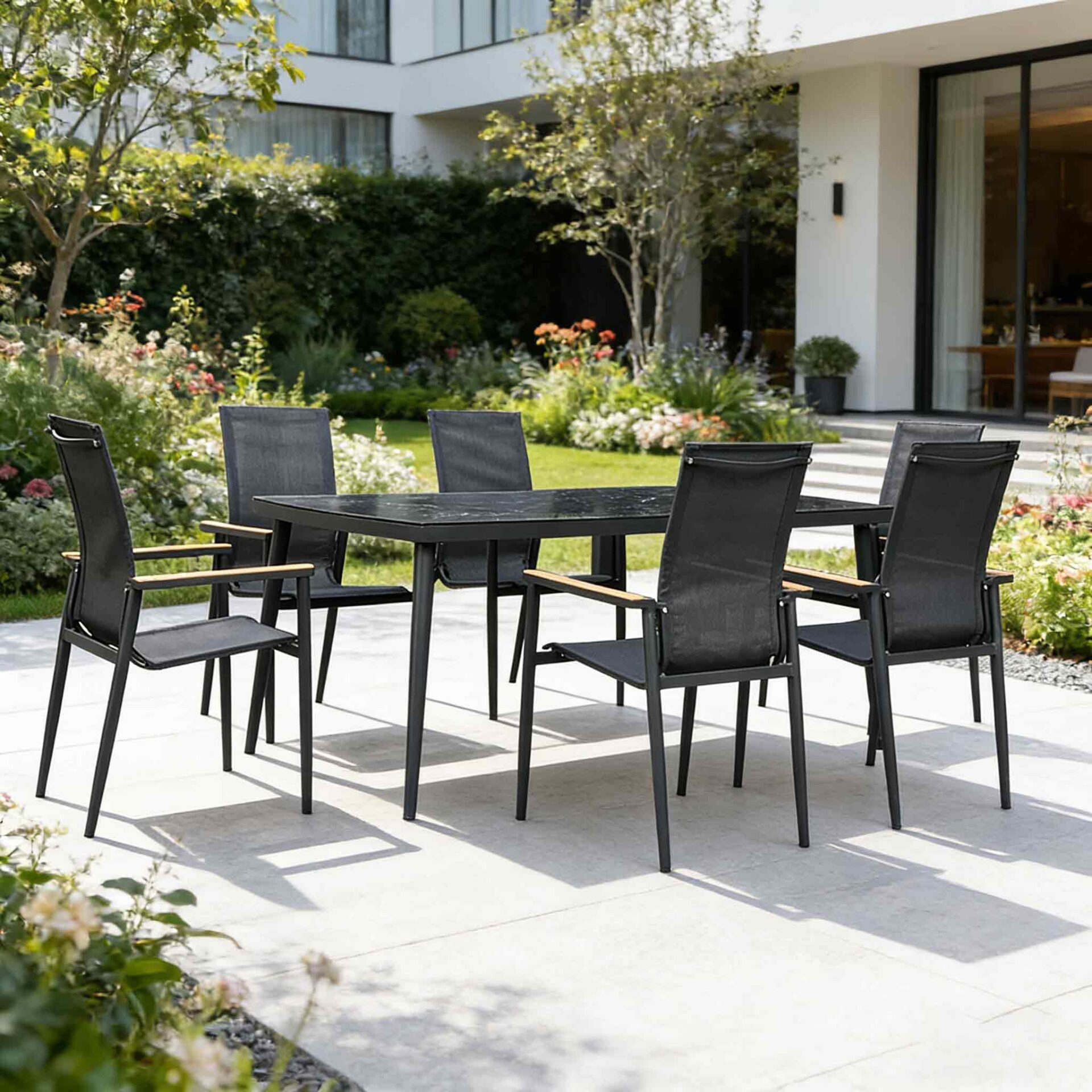 Aluminum Outdoor Dining Set 0075 7PCS